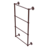  Prestige Skyline Collection 4-Tier 24'' Ladder Towel Bar with Twisted Detail in Antique Copper, 24'' W x 5'' D x 34'' H