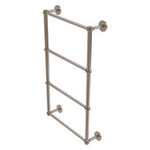  Prestige Skyline Collection 4-Tier 24'' Ladder Towel Bar with Twisted Detail in Antique Pewter, 24'' W x 5'' D x 34'' H
