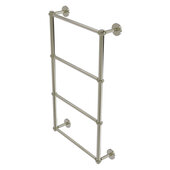  Prestige Skyline Collection 4-Tier 24'' Ladder Towel Bar with Twisted Detail in Polished Nickel, 24'' W x 5'' D x 34'' H