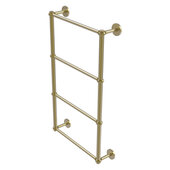  Prestige Skyline Collection 4-Tier 24'' Ladder Towel Bar with Twisted Detail in Satin Brass, 24'' W x 5'' D x 34'' H