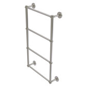  Prestige Skyline Collection 4-Tier 30'' Ladder Towel Bar with Twisted Detail in Satin Nickel, 30'' W x 5'' D x 34'' H