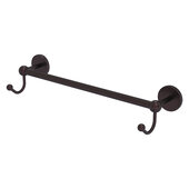  Prestige Skyline Collection 18'' Towel Bar with Integrated Hooks in Antique Bronze, 20-1/4'' W x 5-11/16'' D x 3-7/8'' H