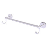  Prestige Skyline Collection 18'' Towel Bar with Integrated Hooks in Polished Chrome, 20-1/4'' W x 5-11/16'' D x 3-7/8'' H