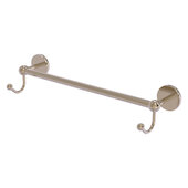  Prestige Skyline Collection 18'' Towel Bar with Integrated Hooks in Antique Pewter, 20-1/4'' W x 5-11/16'' D x 3-7/8'' H