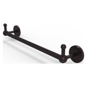  Prestige Skyline Collection 18'' Towel Bar with Integrated Peg Hooks in Antique Bronze, 20-1/4'' W x 3-13/16'' D x 3-5/16'' H