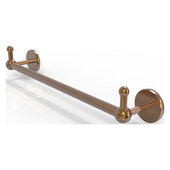  Prestige Skyline Collection 18'' Towel Bar with Integrated Peg Hooks in Brushed Bronze, 20-1/4'' W x 3-13/16'' D x 3-5/16'' H