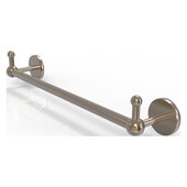  Prestige Skyline Collection 18'' Towel Bar with Integrated Peg Hooks in Antique Pewter, 20-1/4'' W x 3-13/16'' D x 3-5/16'' H