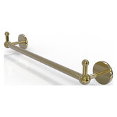  Prestige Skyline Collection 18'' Towel Bar with Integrated Peg Hooks in Unlacquered Brass, 20-1/4'' W x 3-13/16'' D x 3-5/16'' H