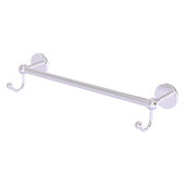  Prestige Skyline Collection 24'' Towel Bar with Integrated Hooks in Satin Chrome, 26-1/4'' W x 5-11/16'' D x 3-7/8'' H