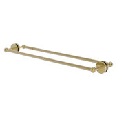  Prestige Skyline Collection 30'' Back to Back Shower Door Towel Bar in Unlacquered Brass, 32-11/16'' W x 7-3/16'' D x 2-11/16'' H