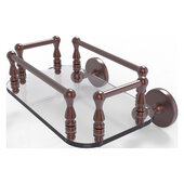  Prestige Skyline Collection Wall Mounted Glass Guest Towel Tray in Antique Copper, 10-1/4'' W x 8'' D x 4-13/16'' H
