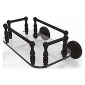  Prestige Skyline Collection Wall Mounted Glass Guest Towel Tray in Oil Rubbed Bronze, 10-1/4'' W x 8'' D x 4-13/16'' H