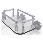  Prestige Skyline Collection Wall Mounted Glass Guest Towel Tray in Polished Chrome, 10-1/4'' W x 8'' D x 4-13/16'' H