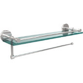  Prestige Skyline Collection Paper Towel Holder with 16 Inch Gallery Glass Shelf, Polished Chrome
