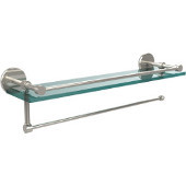  Prestige Skyline Collection Paper Towel Holder with 16 Inch Gallery Glass Shelf, Polished Nickel