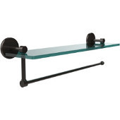  Prestige Skyline Collection Paper Towel Holder with 22 Inch Glass Shelf, Oil Rubbed Bronze