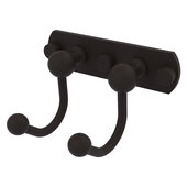  Prestige Skyline Collection 2-Position Multi Hook in Oil Rubbed Bronze, 5-1/2'' W x 4'' D x 3-5/16'' H