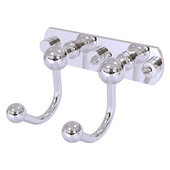  Prestige Skyline Collection 2-Position Multi Hook in Polished Chrome, 5-1/2'' W x 4'' D x 3-5/16'' H