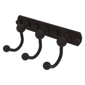  Prestige Skyline Collection 3-Position Multi Hook in Oil Rubbed Bronze, 8'' W x 4'' D x 3-5/16'' H