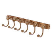  Prestige Skyline Collection 6-Position Tie and Belt Rack in Brushed Bronze, 15-1/2'' W x 4'' D x 3-5/16'' H