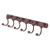  Prestige Skyline Collection 6-Position Tie and Belt Rack in Antique Copper, 15-1/2'' W x 4'' D x 3-5/16'' H