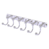 Prestige Skyline Collection 6-Position Tie and Belt Rack in Polished Chrome, 15-1/2'' W x 4'' D x 3-5/16'' H