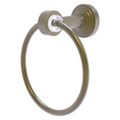  Pacific Beach Collection Towel Ring with Smooth Accent in Antique Brass, 6'' Diameter x 4'' D x 7'' H