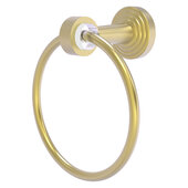  Pacific Beach Collection Towel Ring with Smooth Accent in Satin Brass, 6'' Diameter x 4'' D x 7'' H