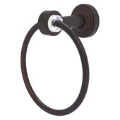  Pacific Beach Collection Towel Ring with Smooth Accent in Venetian Bronze, 6'' Diameter x 4'' D x 7'' H