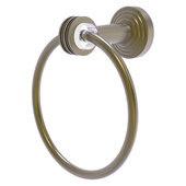  Pacific Beach Collection Towel Ring with Dotted Accents in Antique Brass, 6'' Diameter x 4'' D x 7'' H