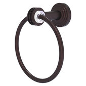  Pacific Beach Collection Towel Ring with Dotted Accents in Antique Bronze, 6'' Diameter x 4'' D x 7'' H