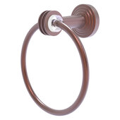  Pacific Beach Collection Towel Ring with Dotted Accents in Antique Copper, 6'' Diameter x 4'' D x 7'' H