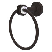  Pacific Beach Collection Towel Ring with Dotted Accents in Oil Rubbed Bronze, 6'' Diameter x 4'' D x 7'' H