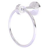  Pacific Beach Collection Towel Ring with Dotted Accents in Polished Chrome, 6'' Diameter x 4'' D x 7'' H