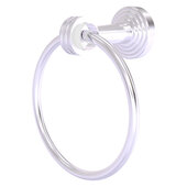  Pacific Beach Collection Towel Ring with Dotted Accents in Satin Chrome, 6'' Diameter x 4'' D x 7'' H