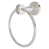  Pacific Beach Collection Towel Ring with Dotted Accents in Satin Nickel, 6'' Diameter x 4'' D x 7'' H