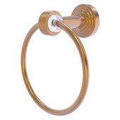  Pacific Beach Collection Towel Ring with Grooved Accents in Brushed Bronze, 6'' Diameter x 4'' D x 7'' H