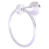  Pacific Beach Collection Towel Ring with Grooved Accents in Satin Nickel, 6'' Diameter x 4'' D x 7'' H