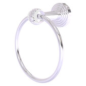  Pacific Beach Collection Towel Ring with Twisted Accents in Polished Chrome, 6'' Diameter x 4'' D x 7'' H