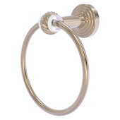  Pacific Beach Collection Towel Ring with Twisted Accents in Antique Pewter, 6'' Diameter x 4'' D x 7'' H