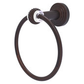  Pacific Beach Collection Towel Ring with Twisted Accents in Venetian Bronze, 6'' Diameter x 4'' D x 7'' H