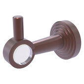  Pacific Beach Collection Robe Hook with Smooth Accent in Antique Copper, 2-1/4'' Diameter x 4'' D x 3-1/8'' H