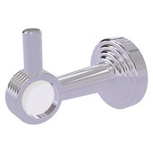  Pacific Beach Collection Robe Hook with Grooved Accents in Polished Chrome, 2-1/4'' Diameter x 4'' D x 3-1/8'' H