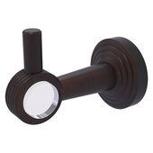  Pacific Beach Collection Robe Hook with Grooved Accents in Venetian Bronze, 2-1/4'' Diameter x 4'' D x 3-1/8'' H