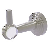  Pacific Beach Collection Robe Hook with Twisted Accents in Satin Nickel, 2-1/4'' Diameter x 4'' D x 3-1/8'' H