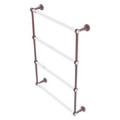  Pacific Beach Collection 4-Tier 24'' Ladder Towel Bar with Smooth Accent in Antique Copper, 24-5/8'' W x 5'' D x 35-3/16'' H
