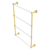  Pacific Beach Collection 4-Tier 24'' Ladder Towel Bar with Smooth Accent in Polished Brass, 24-5/8'' W x 5'' D x 35-3/16'' H