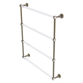  Pacific Beach Collection 4-Tier 30'' Ladder Towel Bar with Smooth Accent in Antique Brass, 32-5/8'' W x 5'' D x 35-3/16'' H