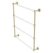  Pacific Beach Collection 4-Tier 30'' Ladder Towel Bar with Smooth Accent in Satin Brass, 32-5/8'' W x 5'' D x 35-3/16'' H