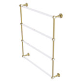  Pacific Beach Collection 4-Tier 30'' Ladder Towel Bar with Smooth Accent in Unlacquered Brass, 32-5/8'' W x 5'' D x 35-3/16'' H